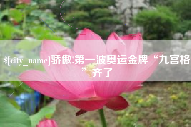 贵阳骄傲!第一波奥运金牌“九宫格”齐了