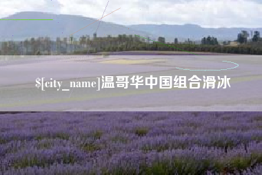 贵阳温哥华中国组合滑冰