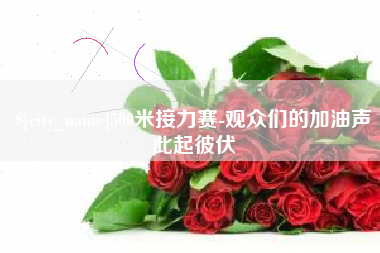 贵阳500米接力赛-观众们的加油声此起彼伏