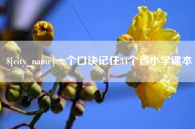 贵阳一个口诀记住34个省小学课本