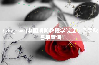 贵阳中国消防救援学院辽宁省录取名单查询