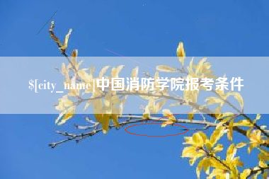 贵阳中国消防学院报考条件