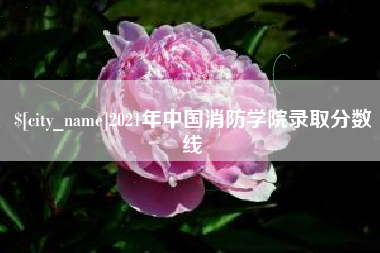 贵阳2021年中国消防学院录取分数线