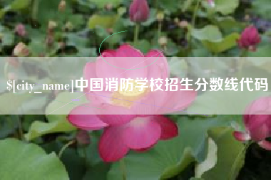 贵阳中国消防学校招生分数线代码