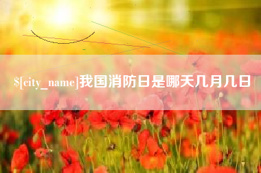 贵阳我国消防日是哪天几月几日