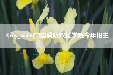 贵阳中国消防救援学院今年招生
