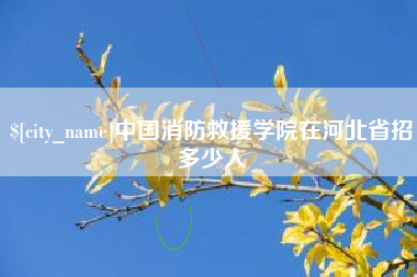 贵阳中国消防救援学院在河北省招多少人