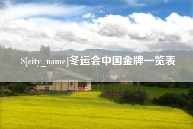贵阳冬运会中国金牌一览表