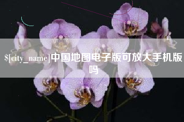 贵阳中国地图电子版可放大手机版吗